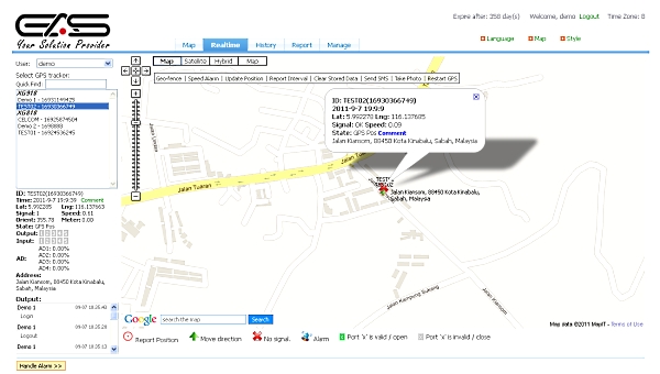 EAS Web-Based Tracking Report